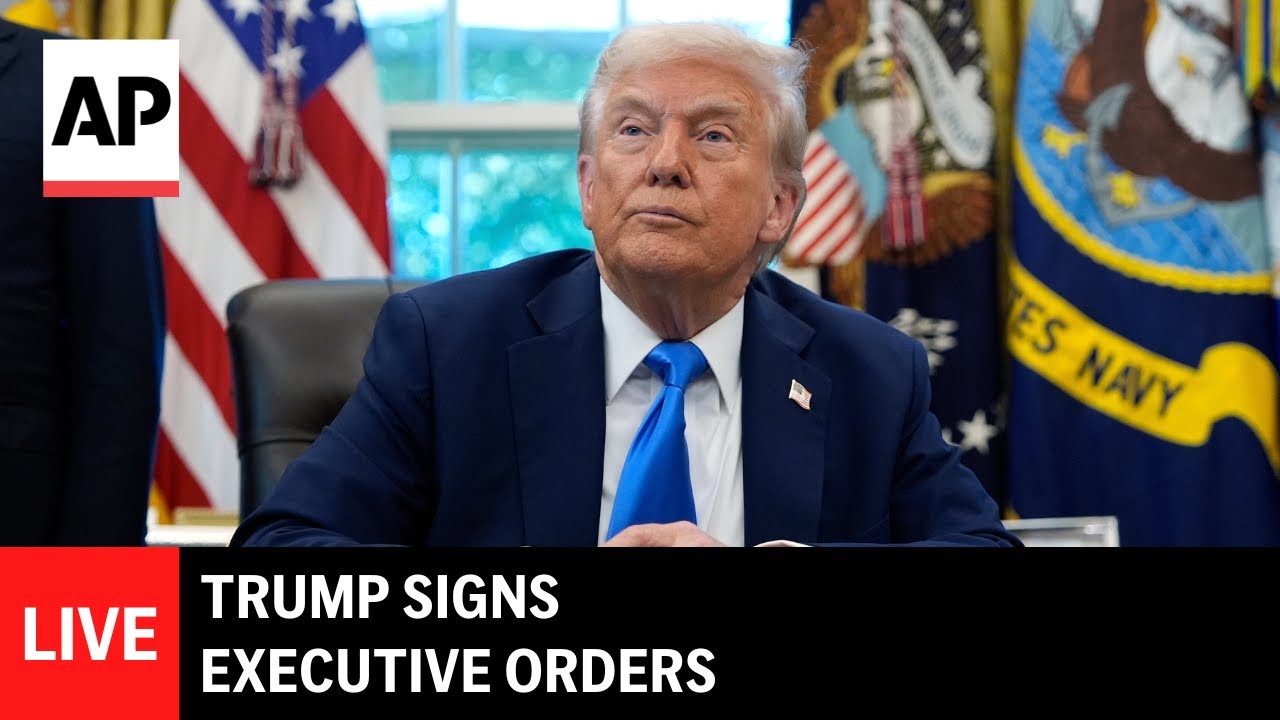 LIVE: Trump signs executive orders