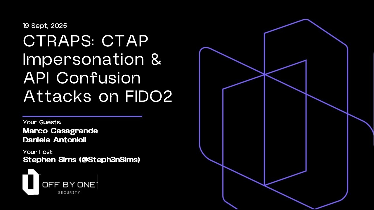 CTRAPS: Атаки с использованием олицетворения CTAP и путаницы API в FIDO2