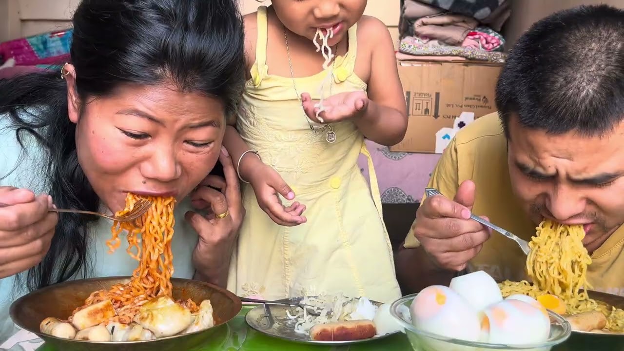 Family mukbong video aiyo 😆❤️🙏