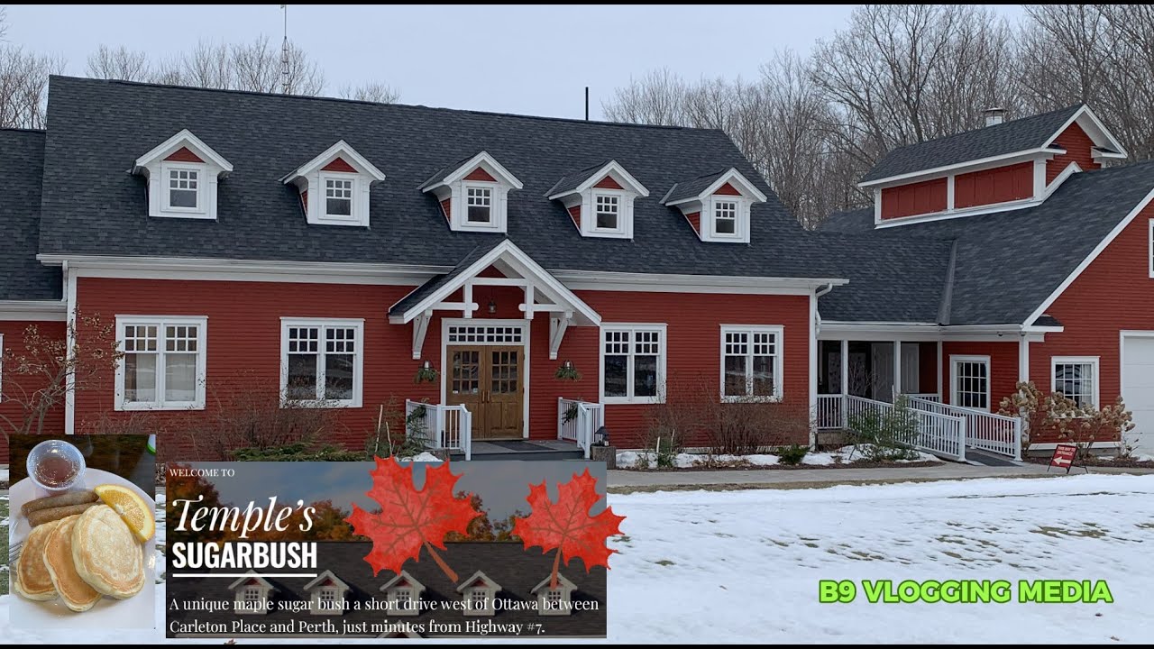 TEMPLE'S SUGARBUSH PANCAKE HOUSE. A very unique maple sugar bush a short drive west of Ottawa. 4K
