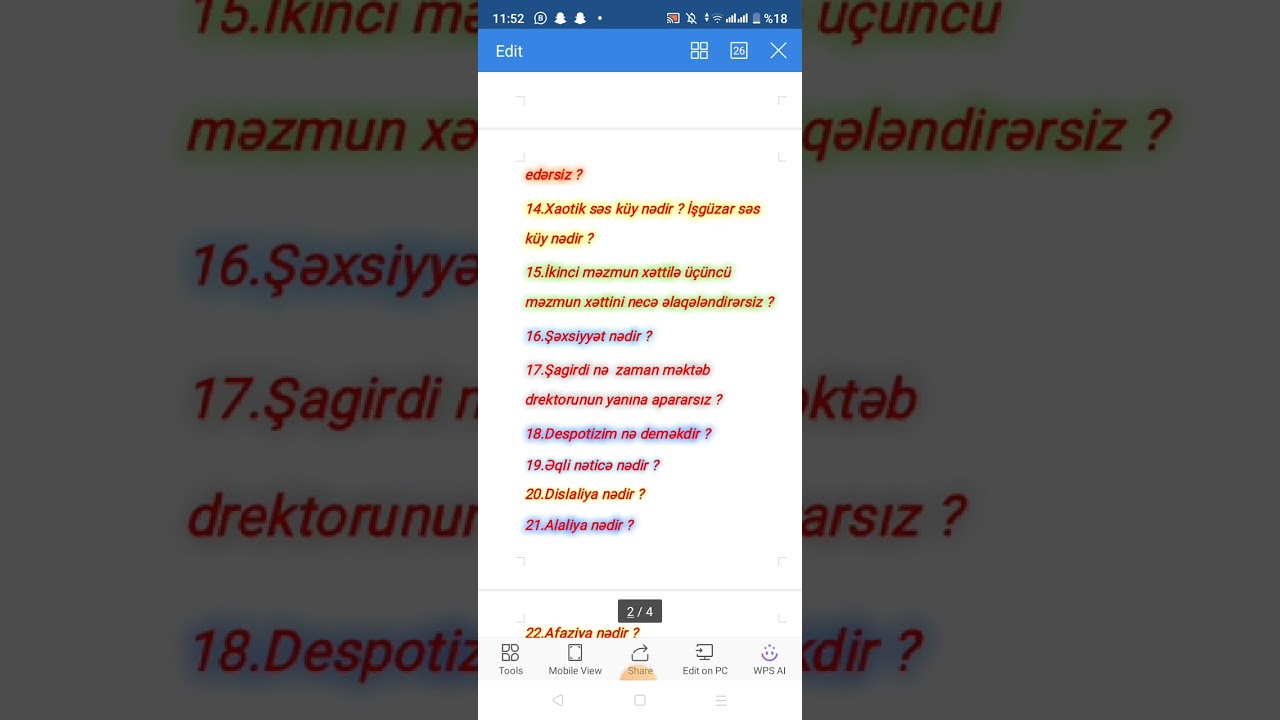 Müsahibə sual - cavab 6