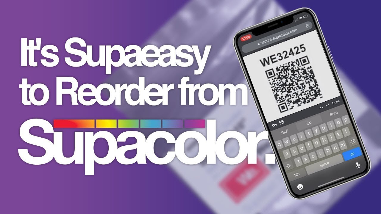 How Easy It Is To Reorder Supacolor!