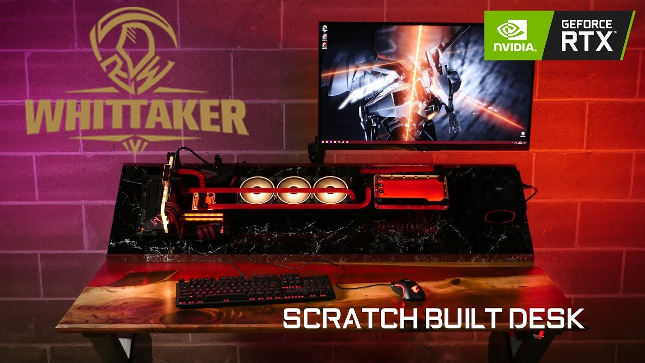 Robert Whittaker Reaper UFC CUSTOM WATER COOLED RESIN DESK GAMING PC BUILD NVIDIA GeForce RTX 3080