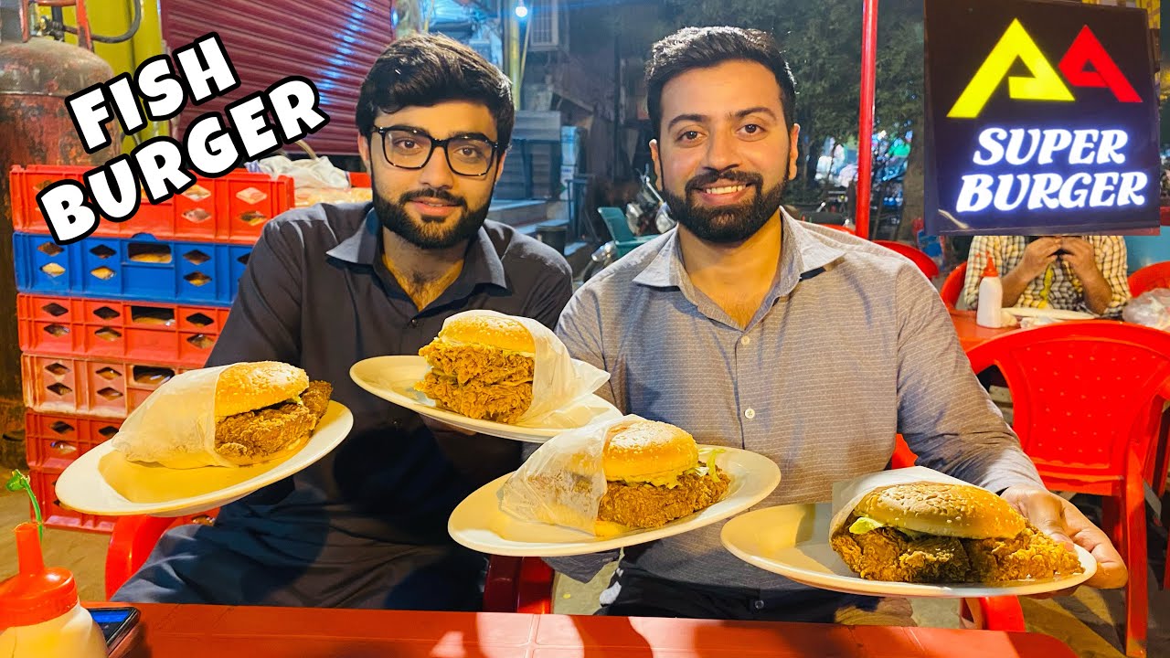 Best Crispy Fish Burger | Fast Food Review | Street Food PK | Pakistani Vlogs