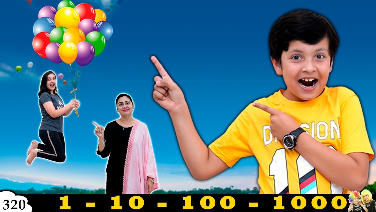 1 10 100 1000 Challenge | Ep 320 | Funny Family Video | 100 Layers challenge | Aayu and Pihu Show