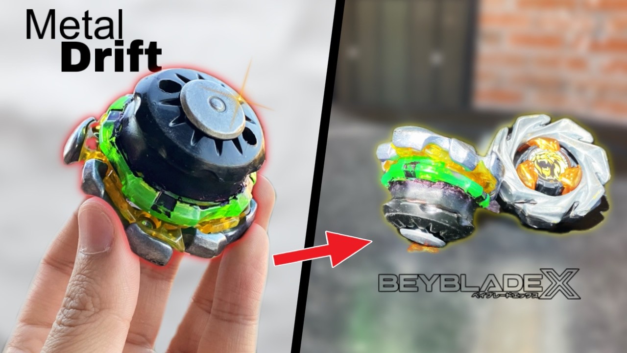 Adapté el Driver DRIFT a BEYBLADE X! 🔥 Lo más Brutal que he echo #beyblade #beybladex #beybladeburst