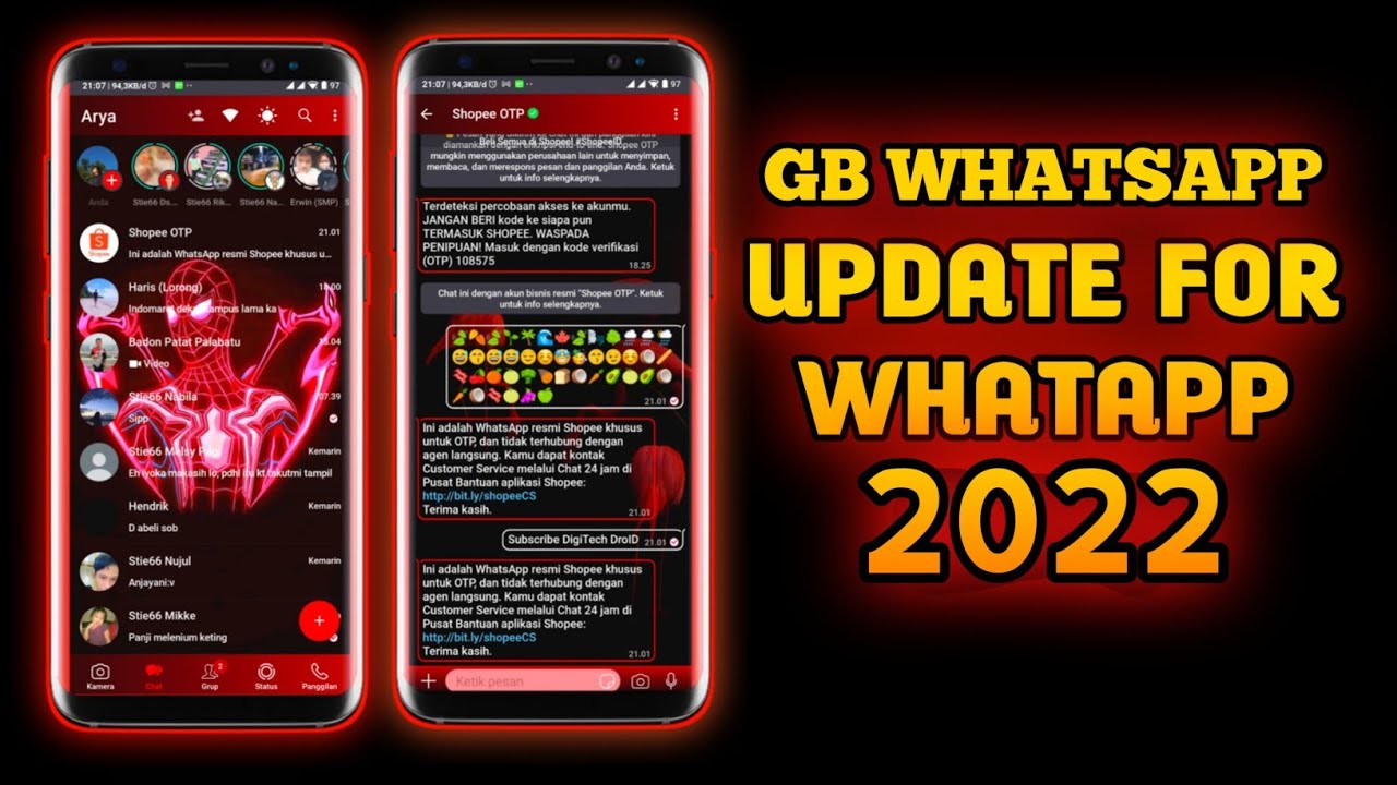 Download Gb Whatsapp Terbaru 2022 anti kadaluarsa | wa gb 2022 full version
