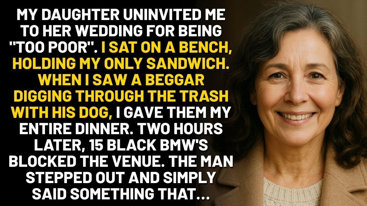 Uninvited for being 'Too Poor', she fed a homeless man and his dog  She didn't know he was ac