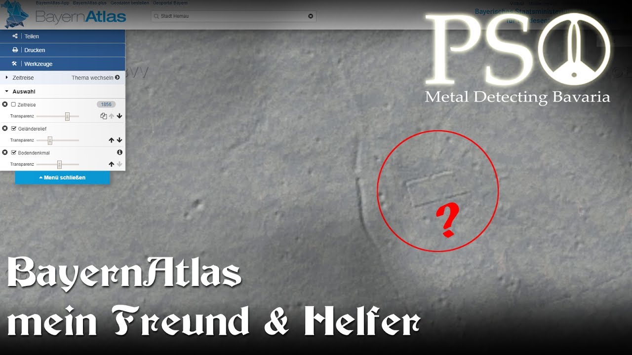 Sondeln in Bayern - Bayern Atlas Dein Freund & Helfer beim Sondeln!