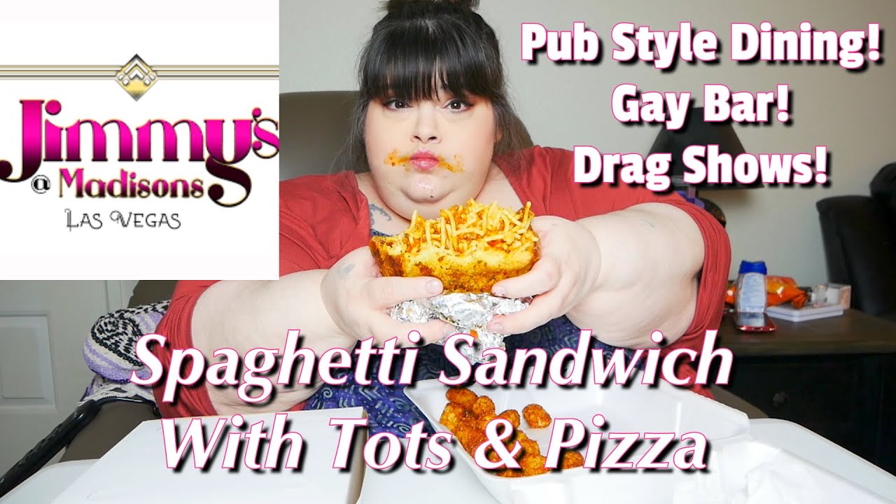Spaghetti Sandwich with Tots from Jimmy's @ Maddison's Mukbang Storytime Venting