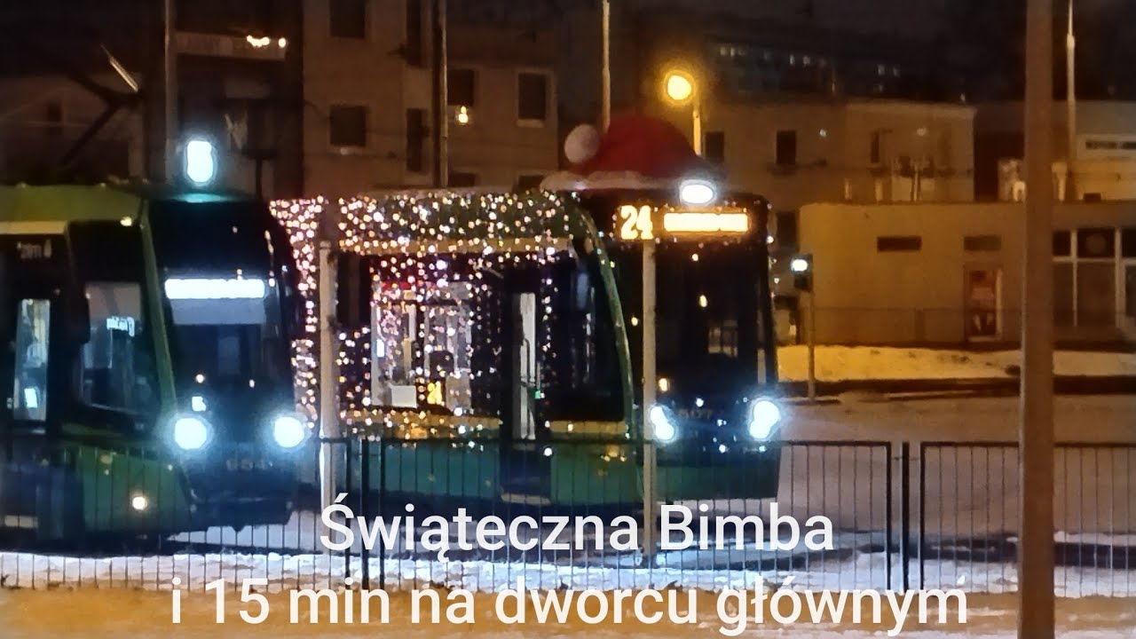 Świąteczna Bimba i 15 min na stacji Poznań Główny 