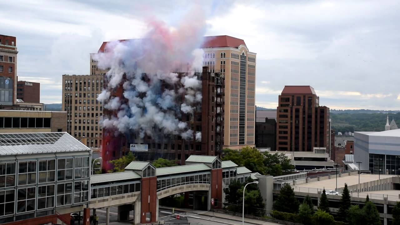 Wellington Hotel Annex Implosion - Albany Capital Center Site