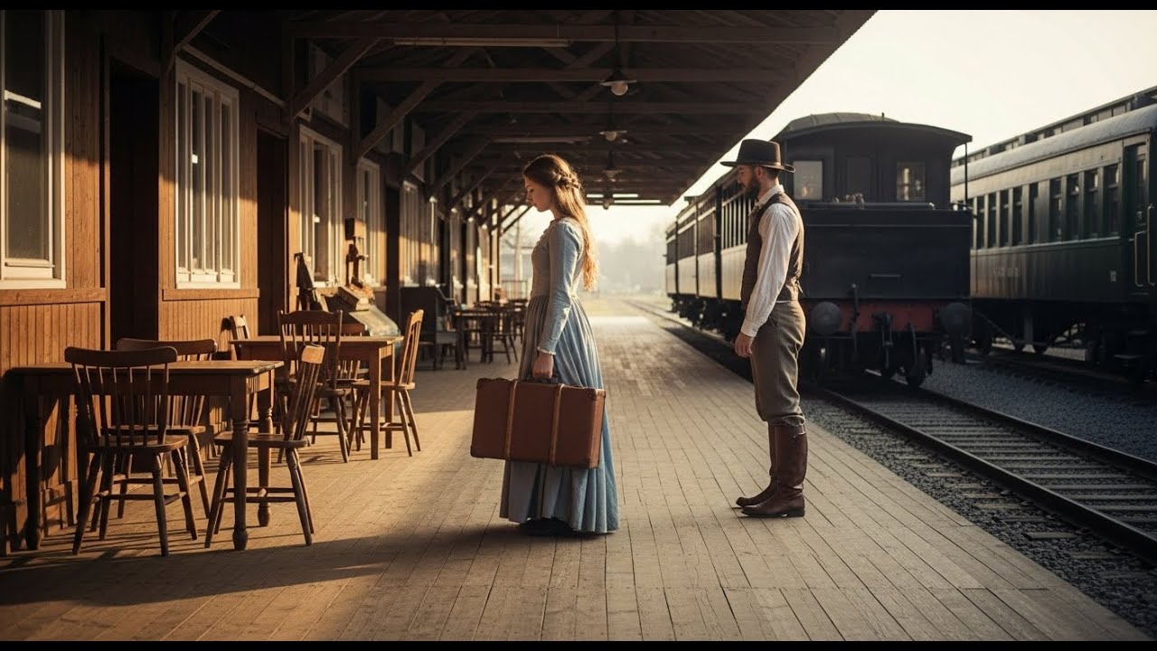 The Groom Laughed When She Stepped Off the Train — A Cowboy Saw Her Cry and Offered Forever