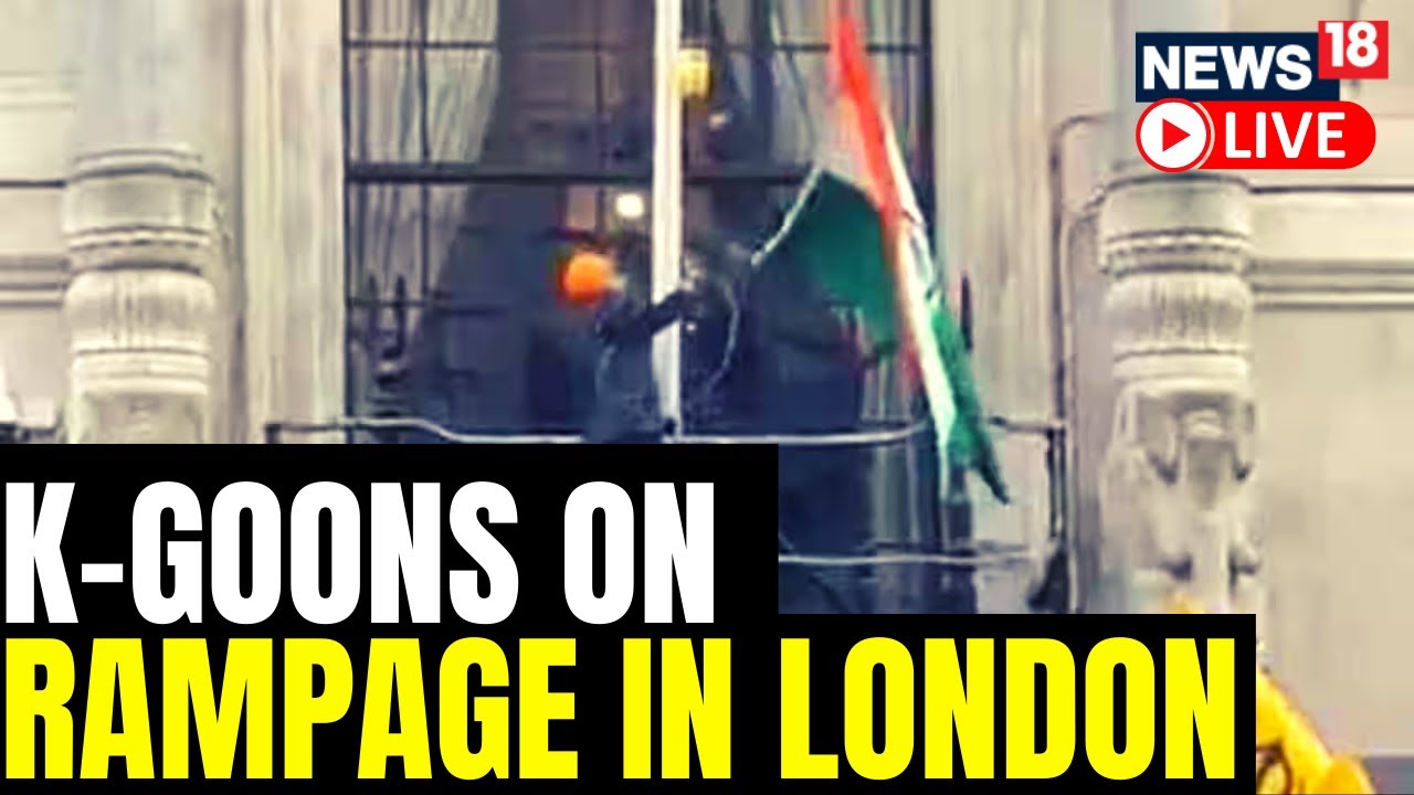 Pro-Khalistani Groups Replaced The Tricolour Flag In London | Khalistanis Take Down Tricolour