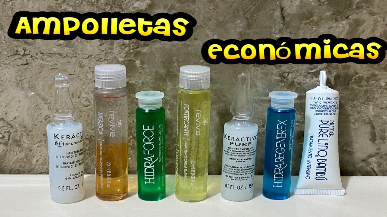 Ampolletas económicas  para tu cabello te ayudan a reparar,proteger  y regenerar tu cabello