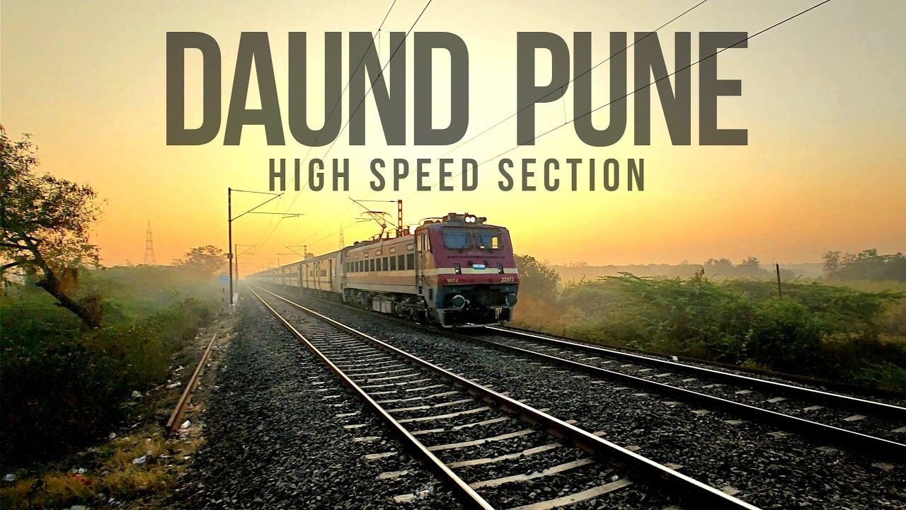 12 in 1 - High Speed Trains on Pune Daund Section | 130 KPH Action