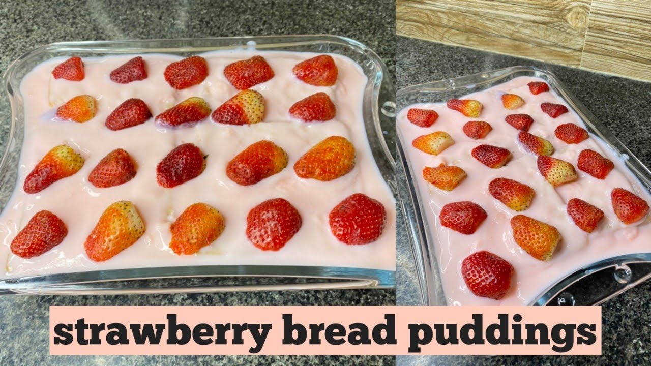 The BEST Strawberry Bread Pudding You’ll Ever Make! 🍓