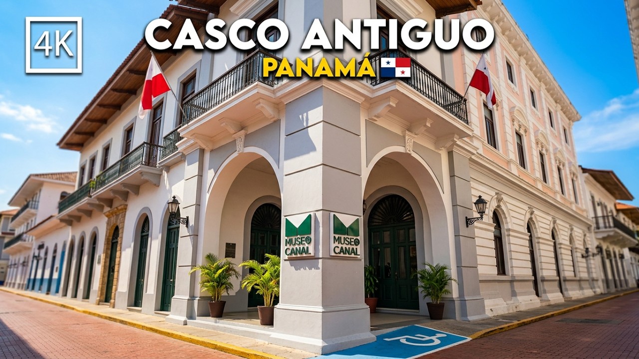 🟡 [4K] 🇵🇦  Explorando el museo del canal de PANAM&Aacute; en el casco antiguo