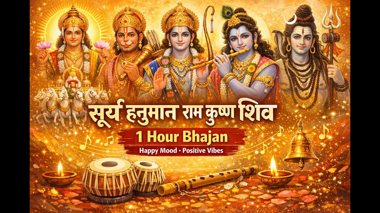 Powerful Panch Dev Bhajan | Shiv Ram Krishna Surya Dev  Hanuman | पंच देव भजन | Powerful Bhajan