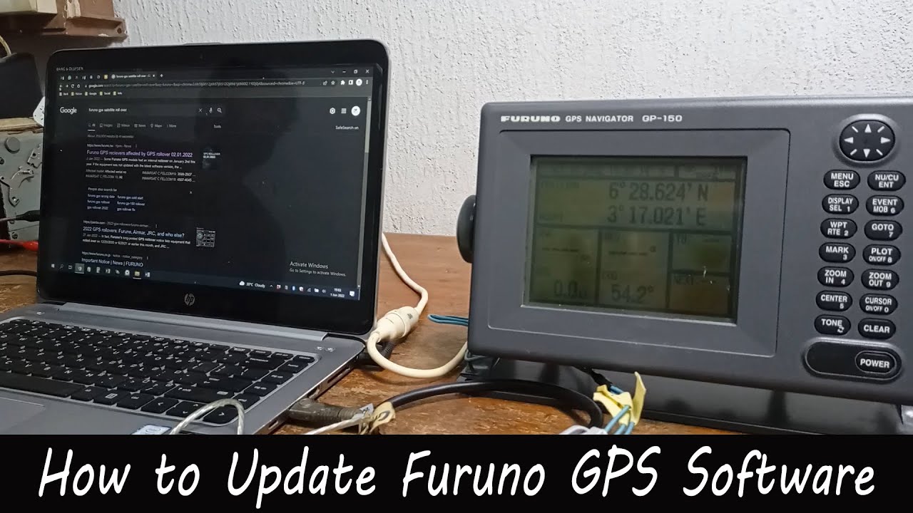 How to Update Furuno GPS Software