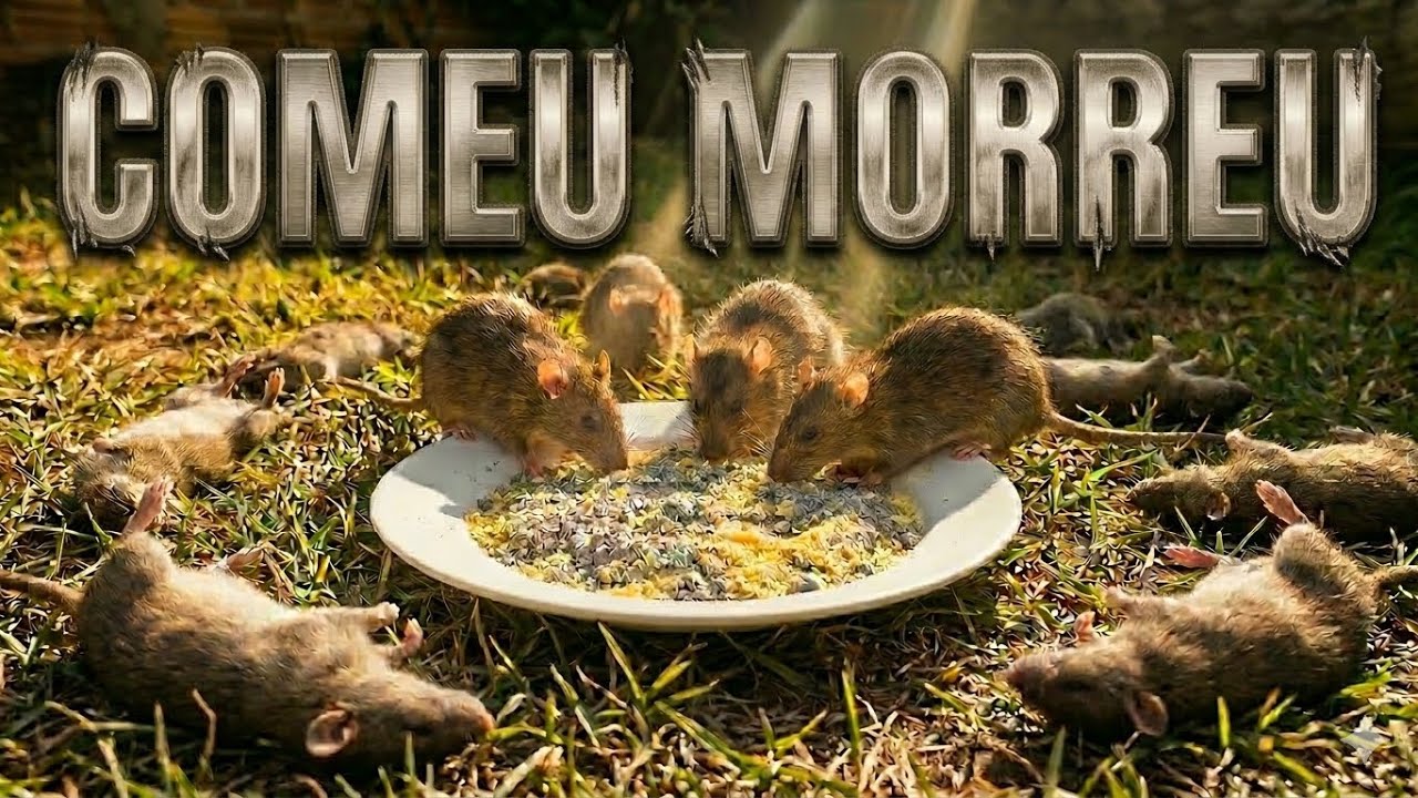 Mistura Caseira FATAL EXTERMINA Ratos em 1 Minuto! 🐭🚫 #Ratos #Dicas #Horta #Viral 
