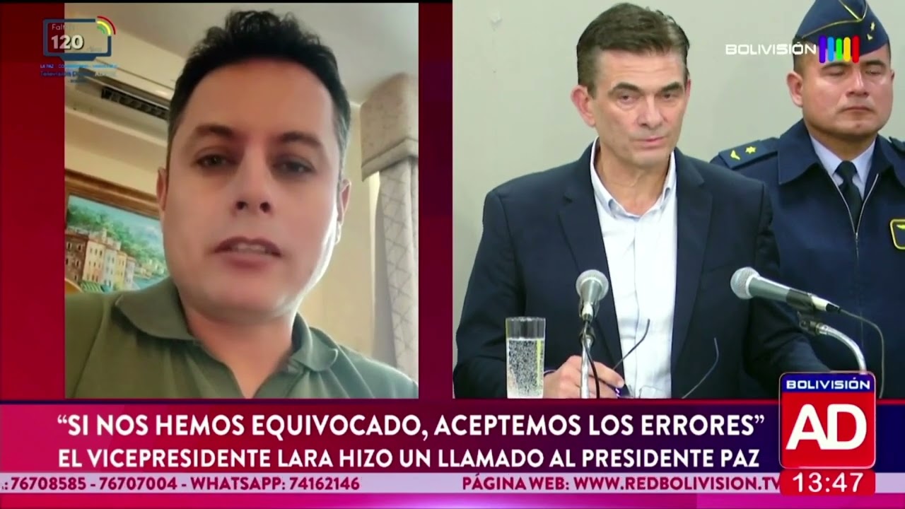 Vicepresidente Edmand Lara invita al diálogo y pide reconocer errores