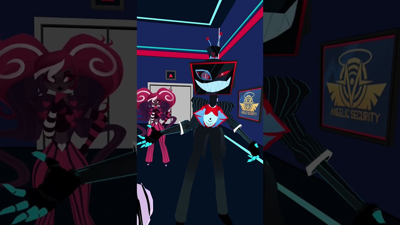What Really Happens In The V's Tower #hazbinhotel #velvette #vox #valentino #vrchat  #funny