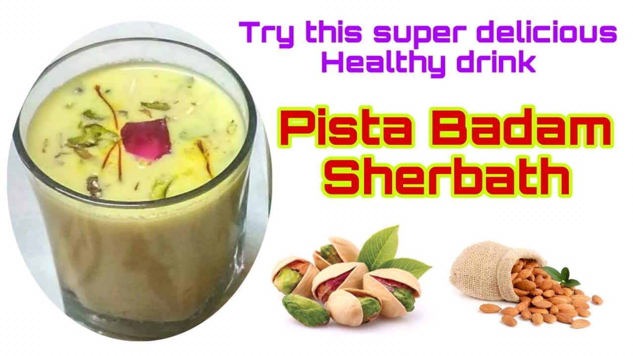Pista Badam sherbath | Pistachio And Almond Drink | Delicious And healthy | Zehra Can Cook