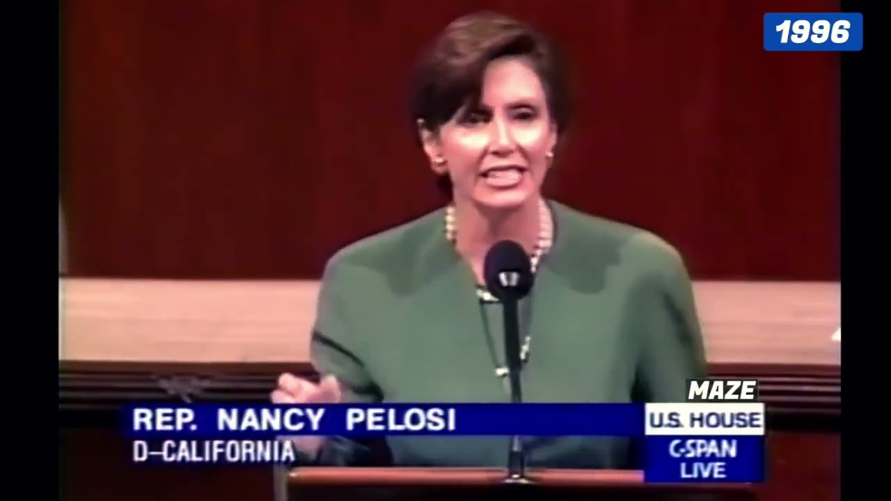 Incredible clip from 1996. Nancy Pelosi on tariffs and the trade deficit with China.