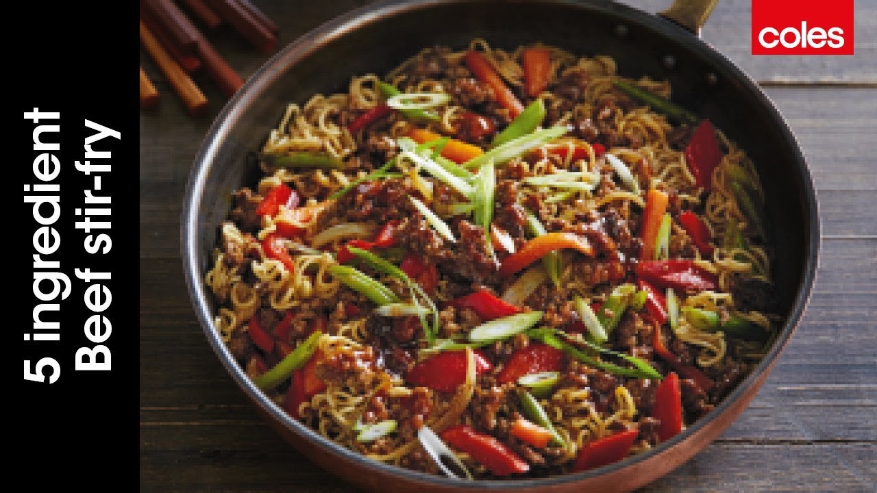 5 ingredient beef stir-fry