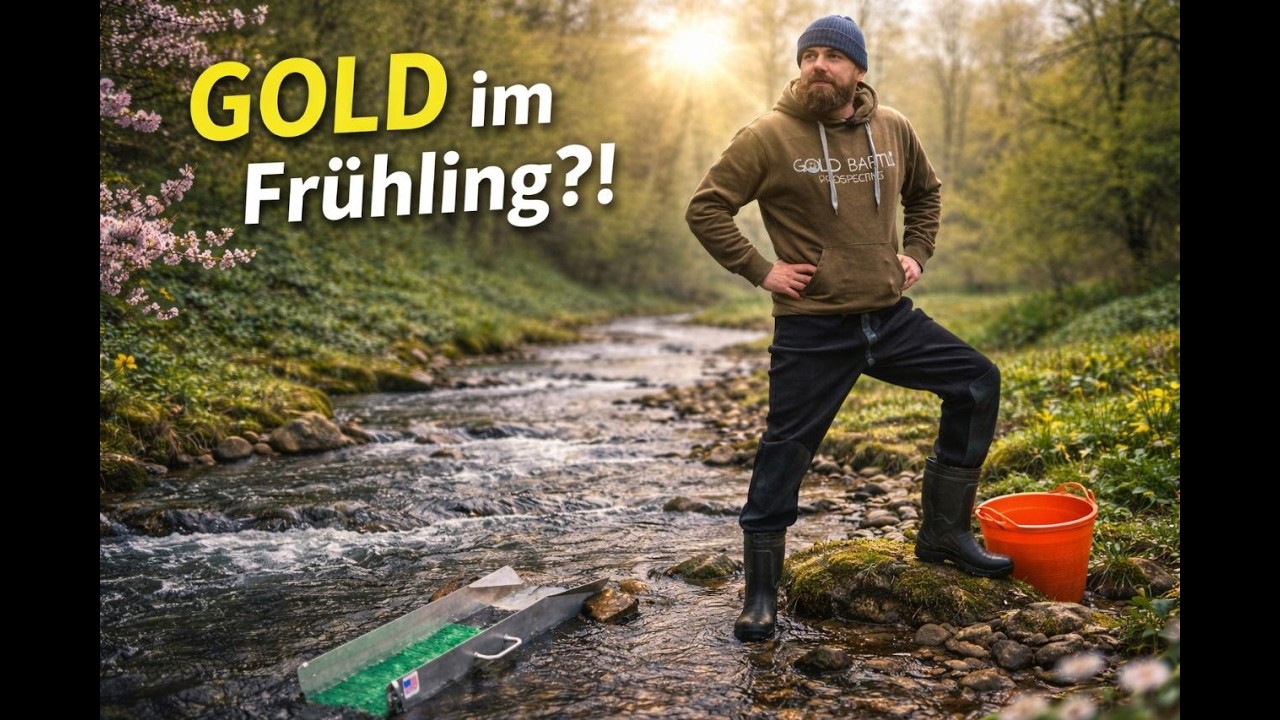 Endlich wieder Goldwaschen in der Schweiz! es ist Fr&uuml;hling!
