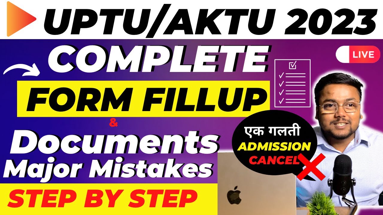 UPTU Registration 2023 📌 | 🔴 Live Step by Step | Documents | UPTU Counselling Process 2023 | AKTU
