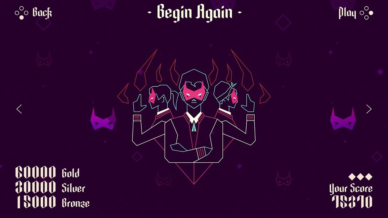 Sayonara Wild Hearts - Begin Again (Gold Rank) Playthrough [Switch]