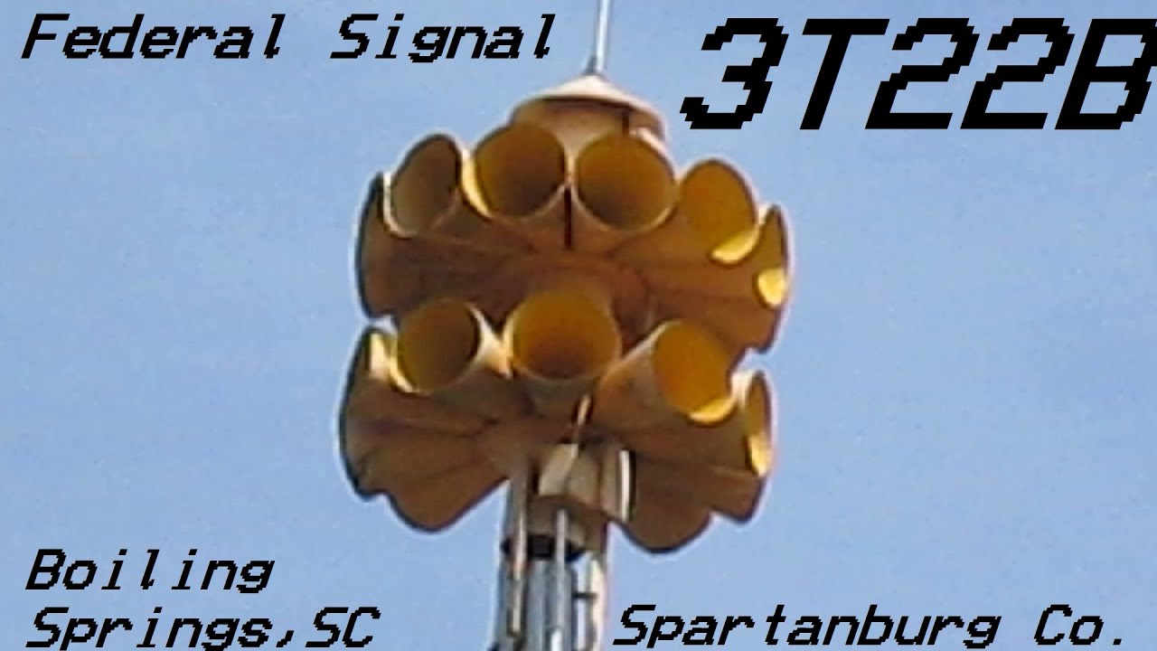 Federal Signal 3T22B - 3 Minute Alert & Attack - Boiling Springs, SC