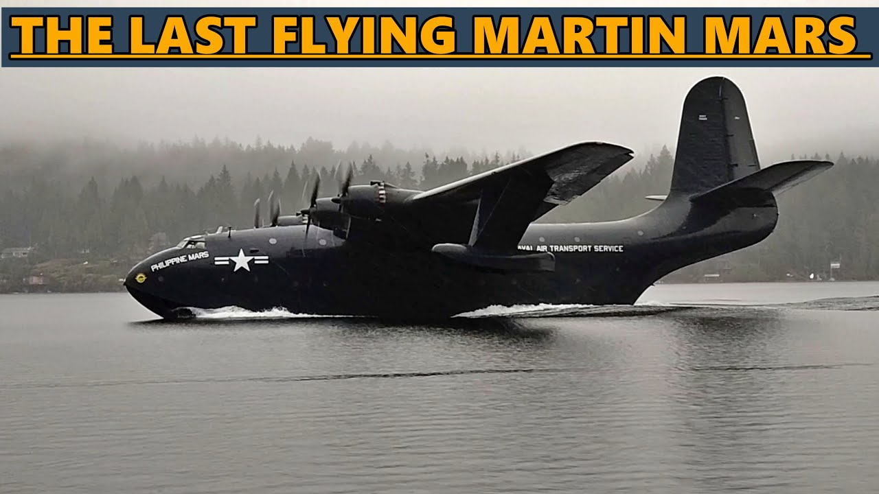 Изучаем филиппинский гидросамолёт Martin Mars. Кабина, работающий двигатель, руление.