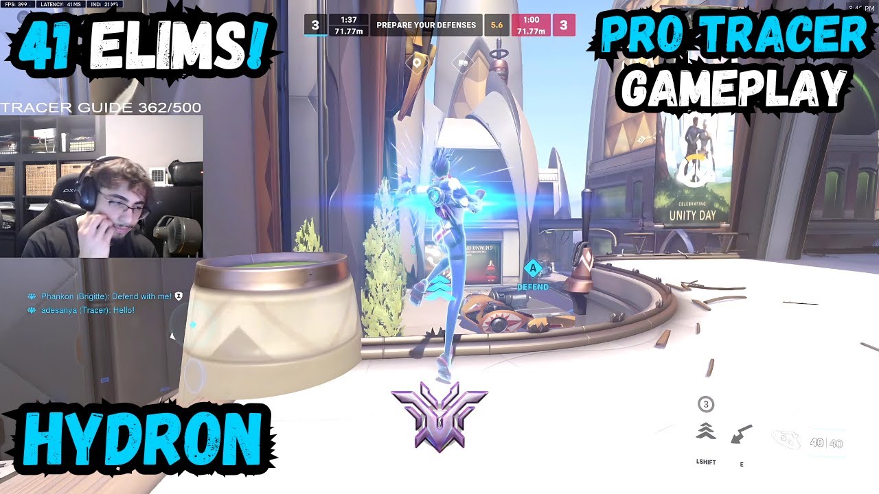 41 ELIMS! HYDRON PRO TRACER GAMEPLAY | NEW NUMBANI | OVERWATCH 2 SEASON 13