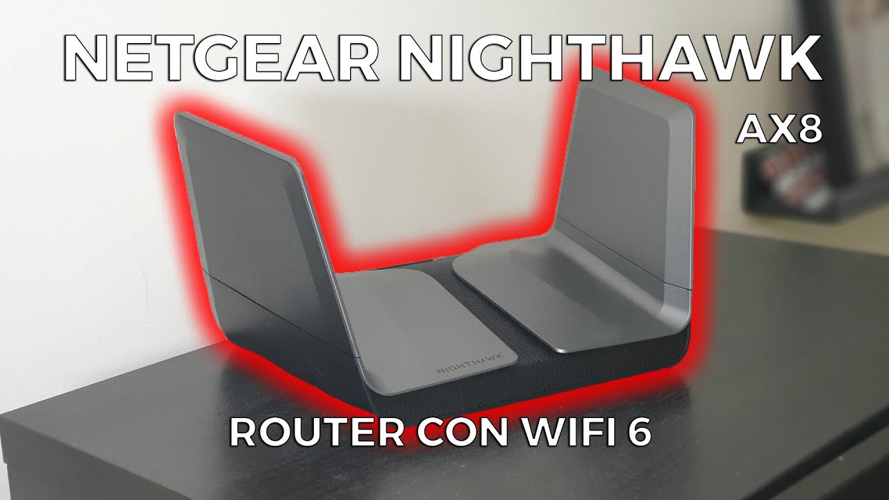 ROUTER CON WIFI 6 NETGEAR NIGHTHAWK AX8 | PERFECTO PARA GAMING | CONECTA MAS DISPOSITIVOS WIFI