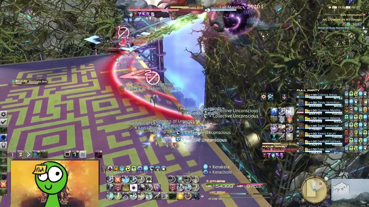 FFXIV - AAC Cruiser - Match 3 (Savage) - AAC7S - Brute Abombinator - RIP Harem [AST Pov]