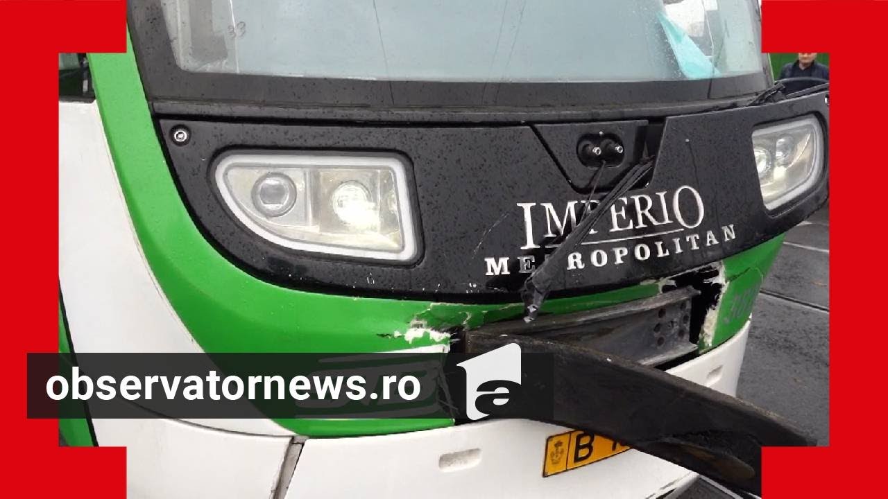 Povestea accidentului între un tramvai şi un autobuz, în Bucureşti