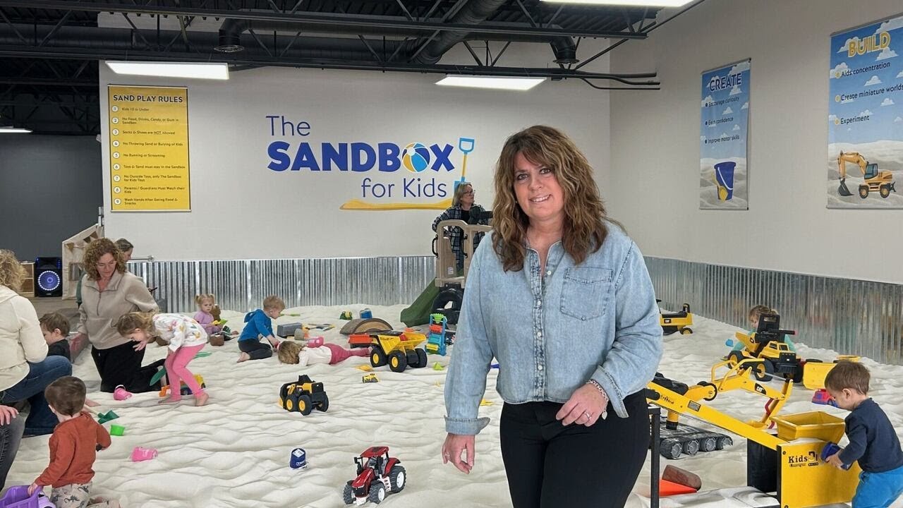 Local business incorporates fun and learning in a giant sandbox