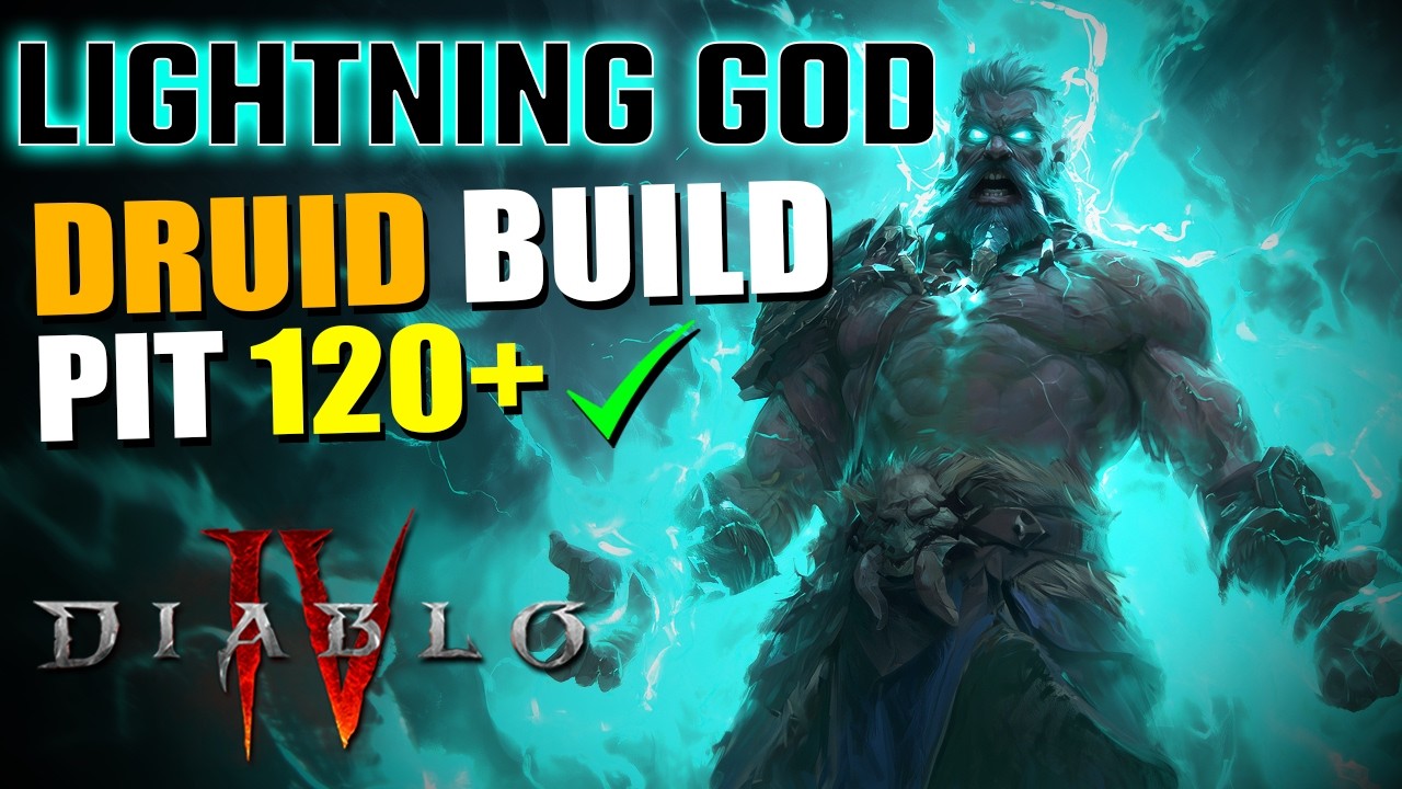 This Druid Build Practically ONE SHOTS BOSSES! Lightning God Diablo 4 Season 13