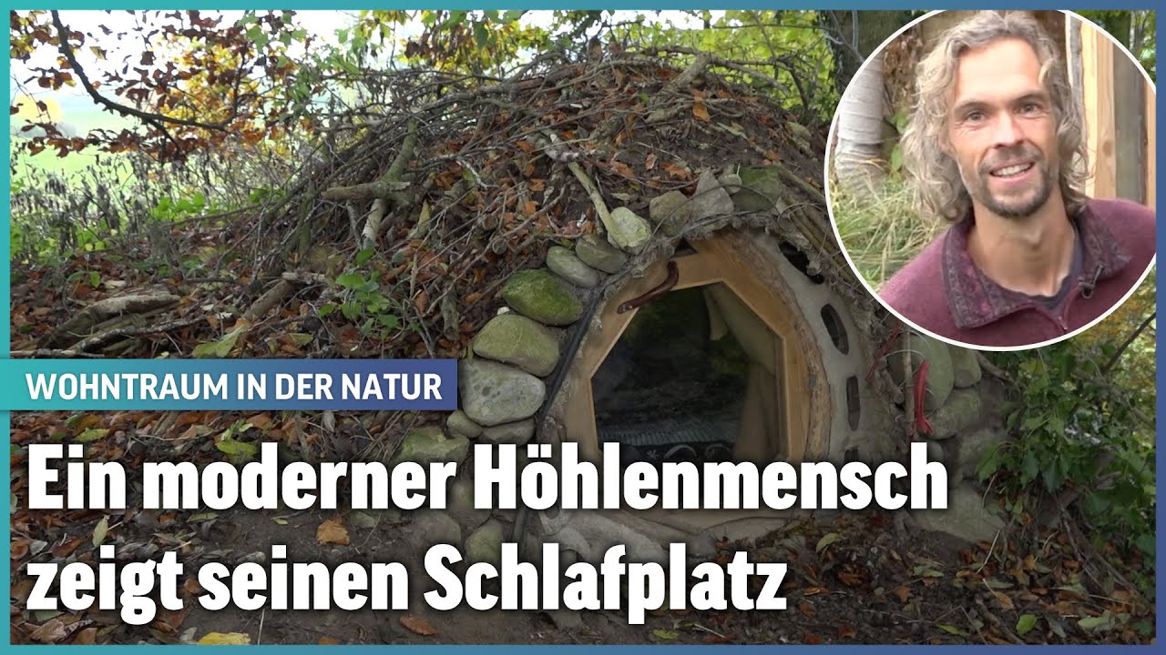 Martin Fuchs wohnt in einer selbst gebauten Erdhöhle I Immo-Story