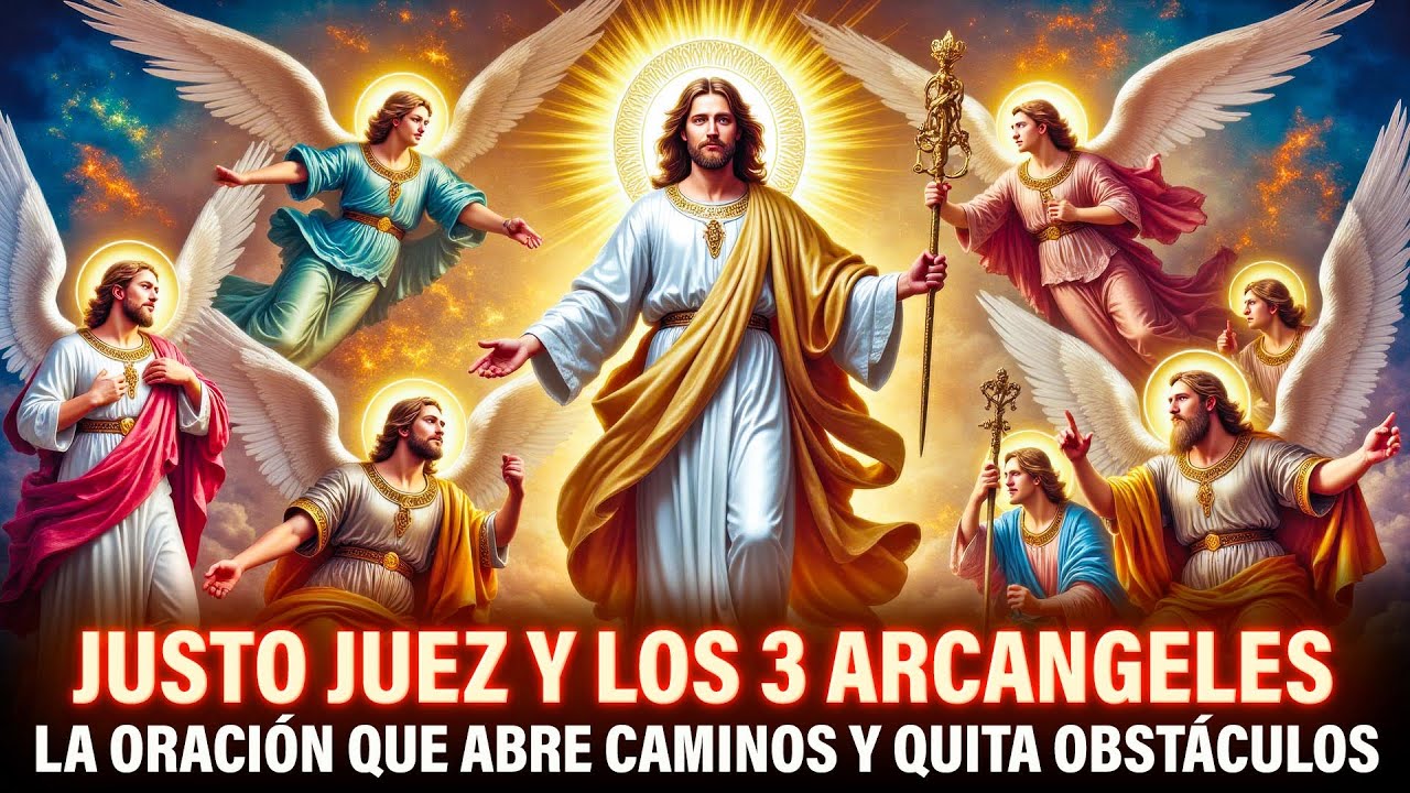 LA ORACIÓN QUE ABRE CAMINOS Y QUITA OBSTÁCULOS - JUSTO JUEZ Y LOS 3 ARCANGELES - SOLO ESCUCHA