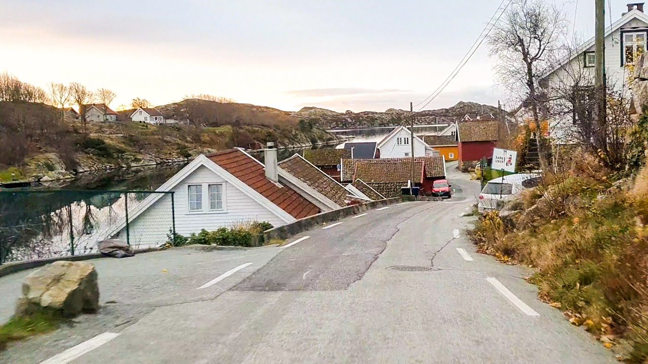 Driving on Norway's Southernmost Inhabited Island - Skjernøya
