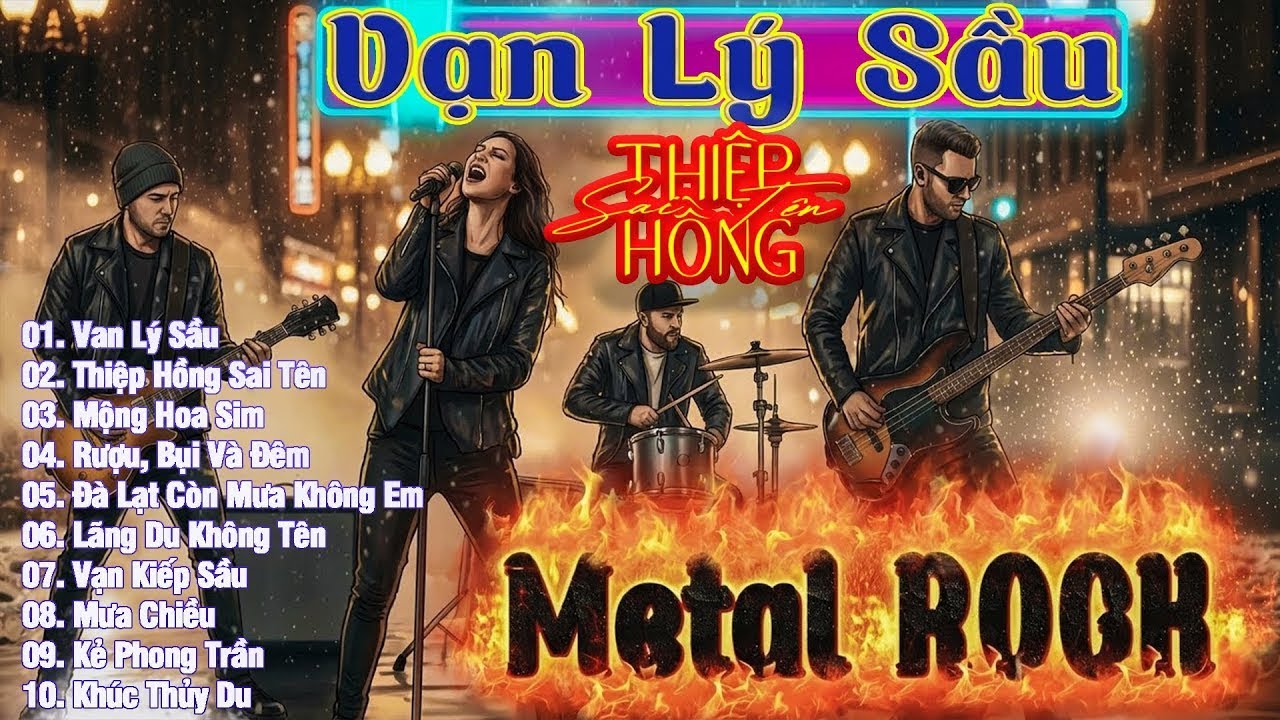THIỆP HỒNG SAI TÊN , VẠN LÝ SẦU , KHÚC THỦY DU  - METAL ROCK - MAX VOLUME - NGHIỆN VÌ NGHE