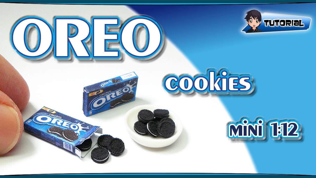 mini OREO Cookies (1:12) - Polymer Clay TUTORIAL (Fimo)