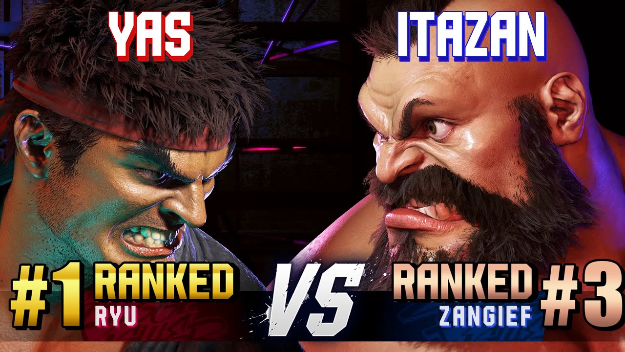 SF6 ▰ YAS (#1 Ranked Ryu) vs ITAZAN (#3 Ranked Zangief) ▰ High Level Gameplay