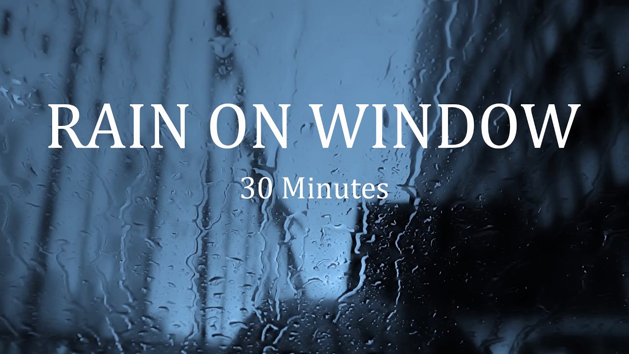 🌧️ Rain on Window at Night | Cozy Rain Sounds for Deep Sleep (30 Minutes)