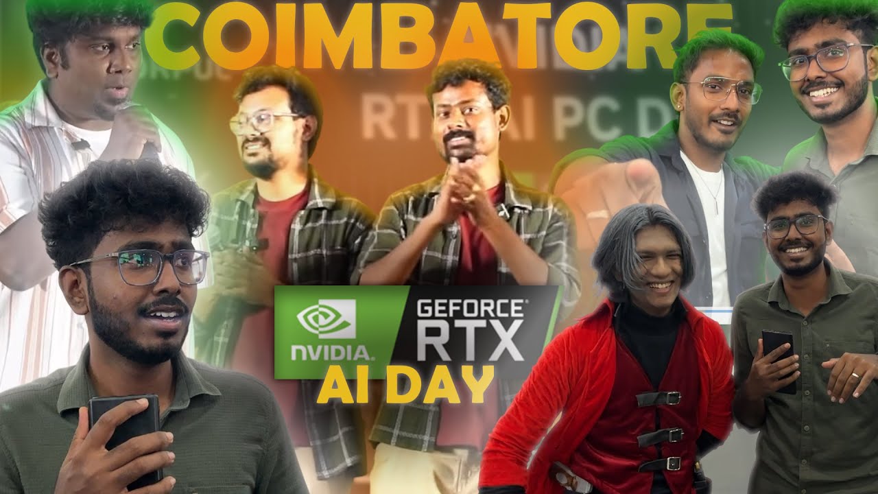 I Met Famous Creators at NVIDIA RTX AI PC DAY Event Coimbatore | Monitrix