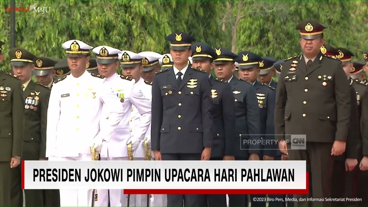 Presiden Jokowi Pimpin Upacara Hari Pahlawan di TMP Kalibata